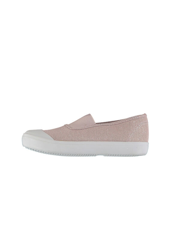 Schillernder Turnschuh Rythmique aus Canvas für Mädchen FFRYTBRI / 19SK35C1D16030