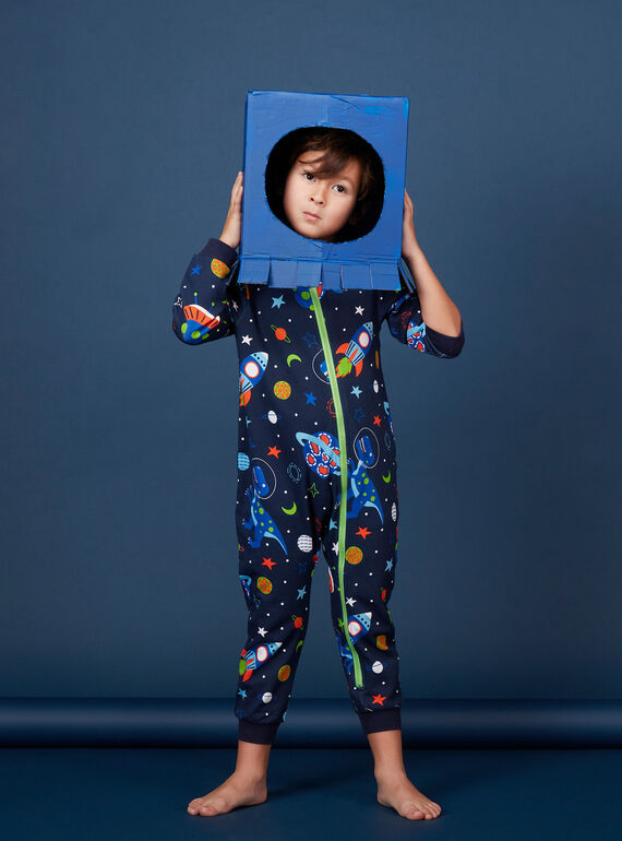Phosphoreszierender nachtblauer „Weltraum“-Jumpsuit für Jungen JEGOCOMBI / 20SH12C1D4F705