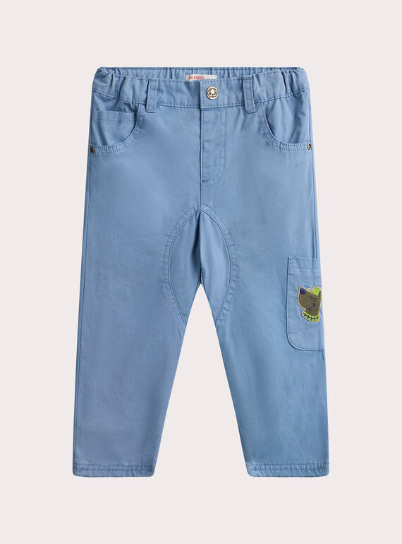Blaue Hose mit Hundemotiv für Baby-Jungen VUGAPAN1 / 24WG1012PANC237