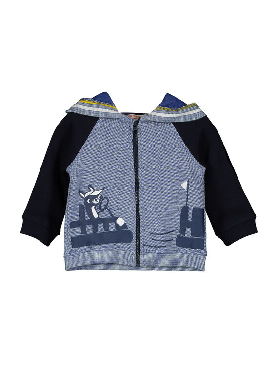 Baby-Weste mit Kapuze und Reißverschluss für Jungen FUCOHOJOG / 19SG1082GIL099
