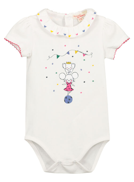 Baby-Body mit Kragen für Mädchen FICOBOD / 19SG0981BOD000