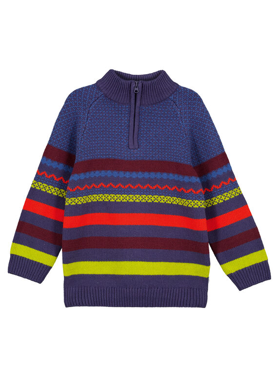 Jacquard-Pullover mit Stehkragen GOVIOPUL / 19W902R1PULC204