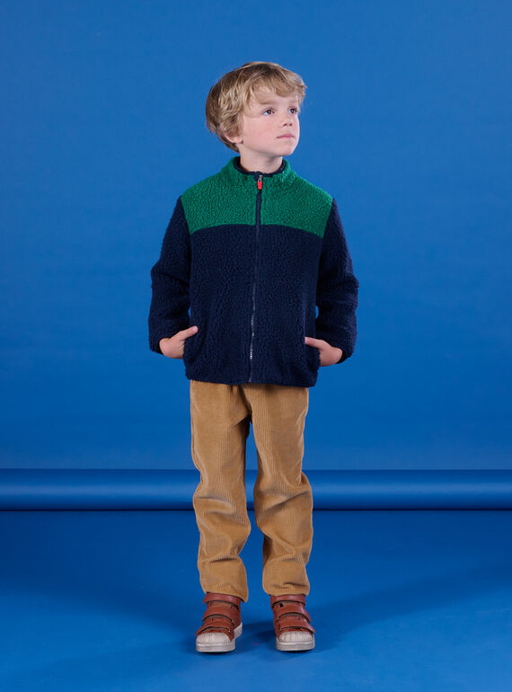 Sherpa-Weste mit langen Ärmeln POMUGIL1 / 22W902R1GILC243
