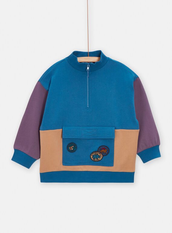 Blauer Sweater für Jungen VODASWE / 24W90221SWEC210
