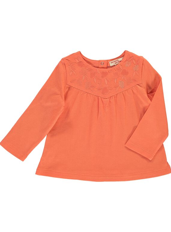Baby girls' long-sleeved T-shirt CIJOTEE6B / 18SG09R7TML406