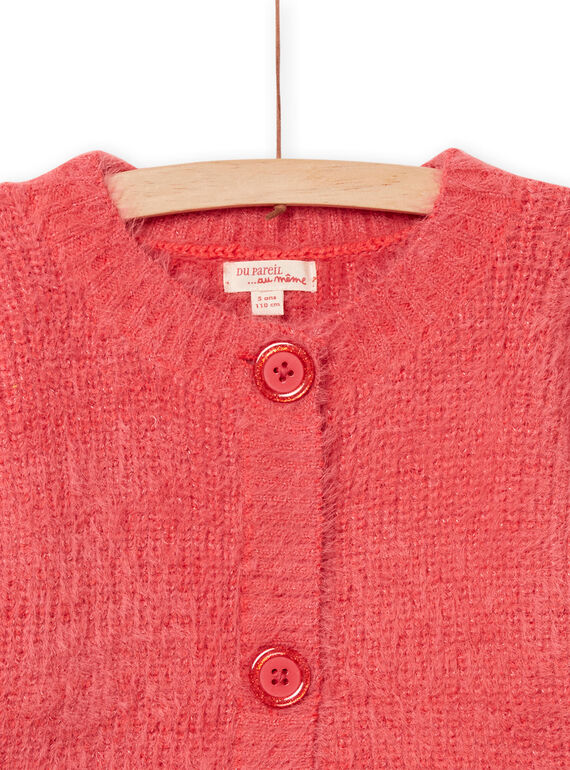 Strickjacke in Gewürzorange Kind, Mädchen NAVICAR / 22S901M1CAR409