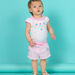 Baby Mädchen rosa gestreifte Shorts