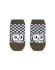 Socken mit Schachbrettmuster und Totenkopfaufdruck PYOKASOQ / 22WI02L1SOQJ900
