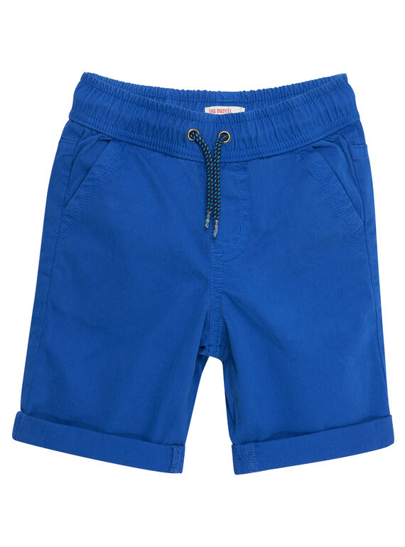 Einfarbig kobaltblaue Bermudas für Jungen JOJOBERMU3 / 20S902T1D25703
