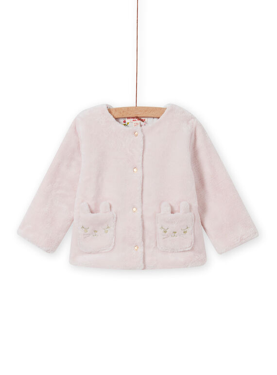 Baby Girl's Reversible Hellrosa Strickjacke MIJOCAR2 / 21WG0912CAR632