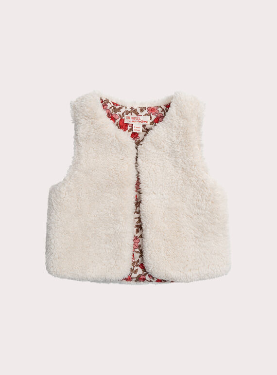 Strickjacke zum Wenden ohne Ärmel, Baby Mädchen XIJACAR2 / 25WG09M2CAR009