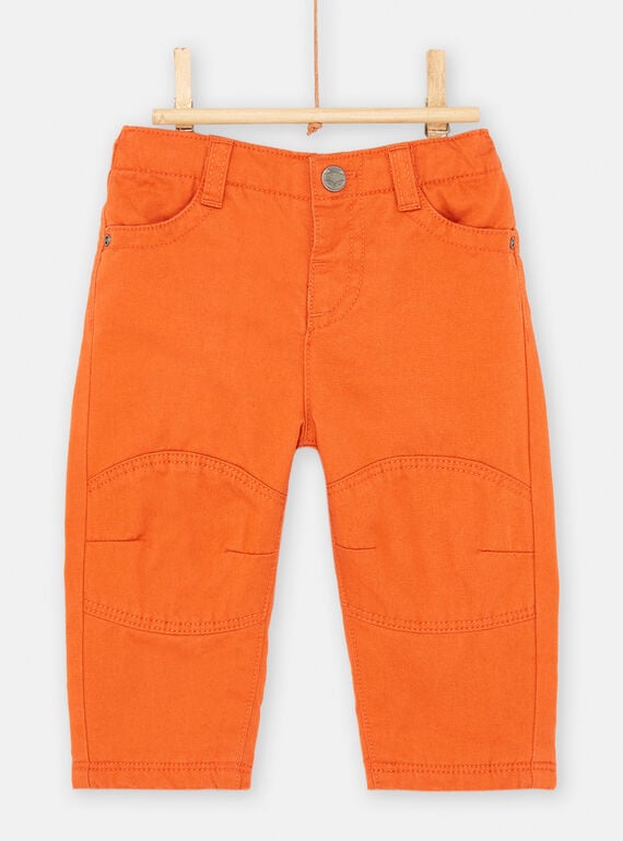 Orangefarbene Hose für Baby-Jungen SUKHOPAN2 / 23WG10Q3PAN409