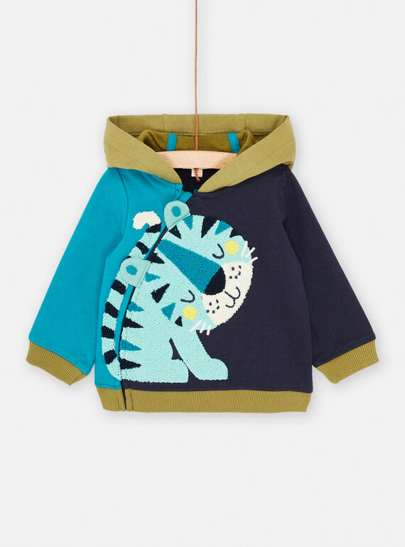 Dreifarbige Strickjacke für Baby-Jungen SUDUGIL / 23WG10P1GILC203