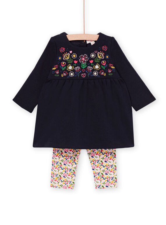 Kleid mit langen Ärmeln und bedruckter Leggings PIMUENS / 22WG09R1ENSC243