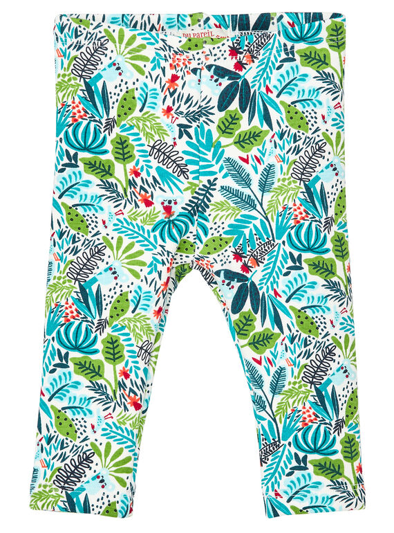 Warme Baby-Leggings für Mädchen, mit Aufdruck JICLOPAN / 20SG0911PAN001