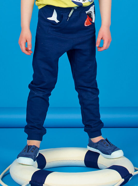 Marineblauer Jogginganzug - Junge Kind LONAUJOG1 / 21S902P2JGB070
