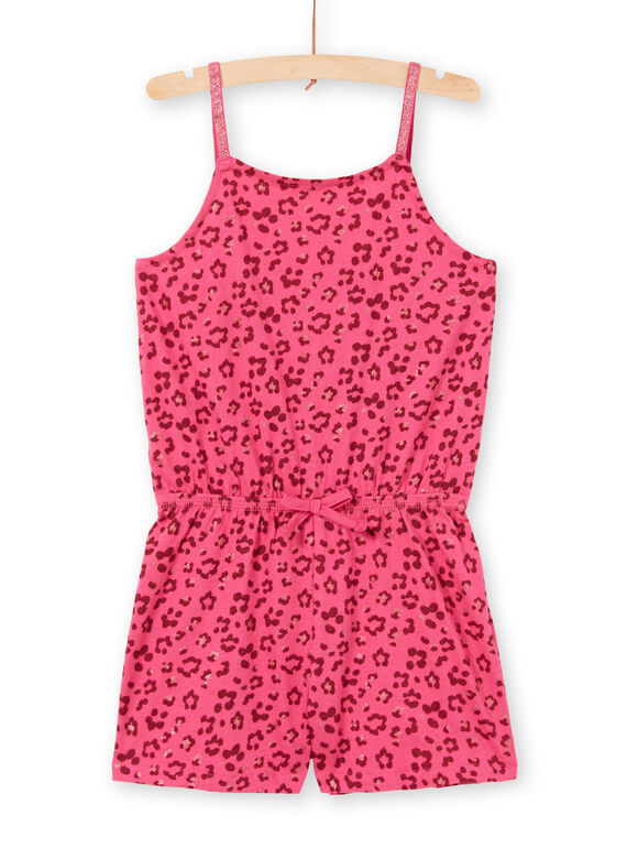 Paillettenbesetzter Leopardenprint-Jumpsuit mit dünnen Trägern LAPLACOMB4 / 21S901T1CBL030