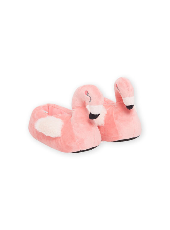 3D rosa Flamingo Hausschuhe Kind Mädchen NAPANTFLAM3D / 22KK3511PTD030