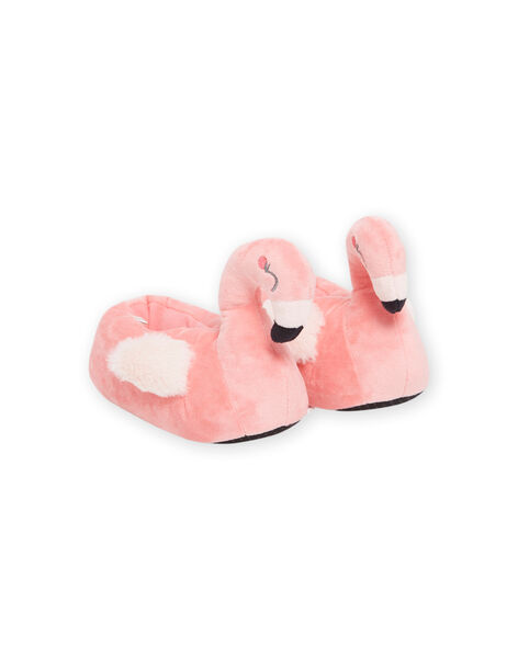 3D rosa Flamingo Hausschuhe Kind Mädchen NAPANTFLAM3D / 22KK3511PTD030