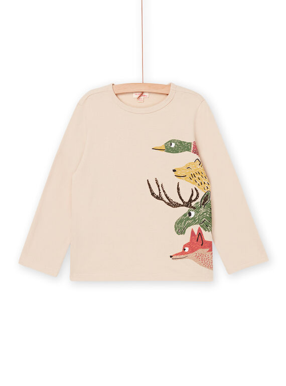 Langärmeliges T-Shirt mit Waldtiermotiv PORHUTEE4 / 22W902Q1TMLA016