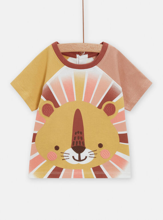 Mehrfarbiges T-Shirt mit Löwenkopf-Motiv für Baby-Jungen TUCRITEE2 / 24SG10L1TMC001