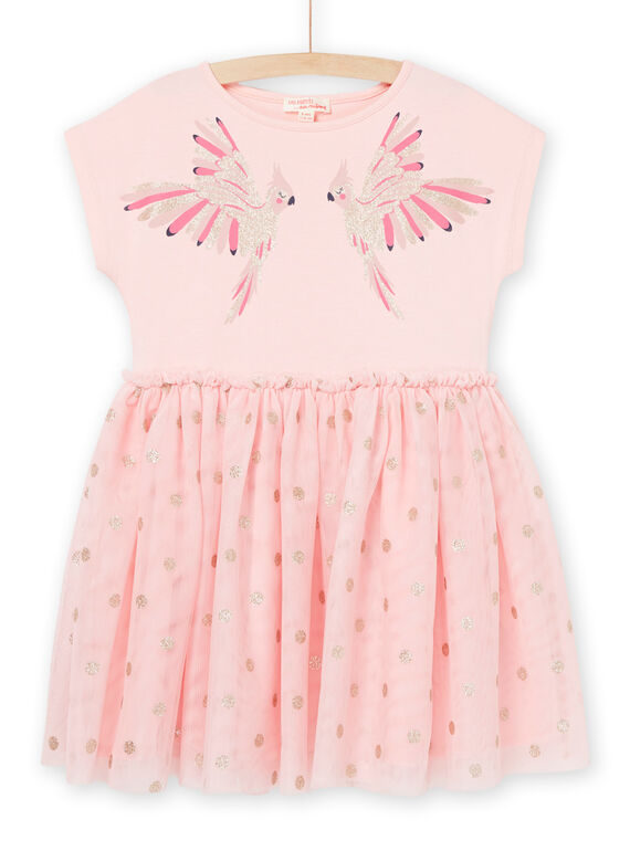 Tüllkleid mit Vögeln und Tupfenmuster RANEOROB5 / 23S901O6ROB321