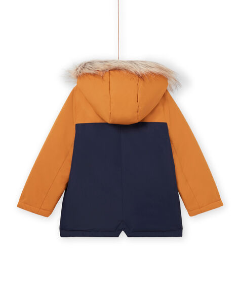 Zweifarbiger Kapuzenparka mit Pelzbesatz und Innenjacke POGROPAR2 / 22W902F1PAR804