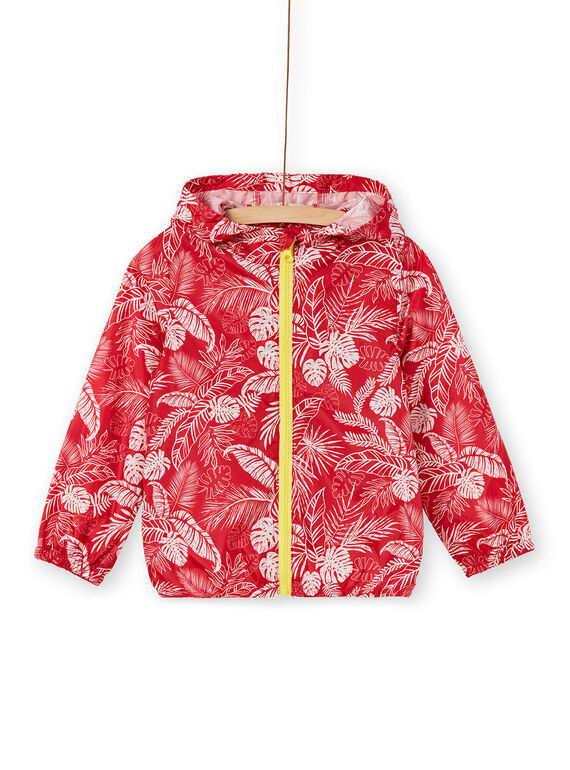 Kapuzenjacke rot und weiß Jungen Kind LOGROKA / 21S902R2BLO330