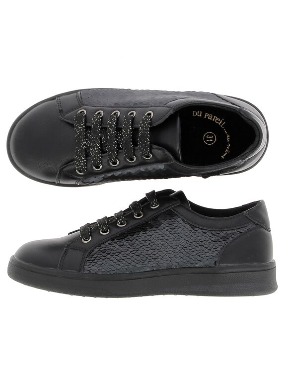 Girls' sequin trainers DFBASSEQU / 18WK35T5D3F090