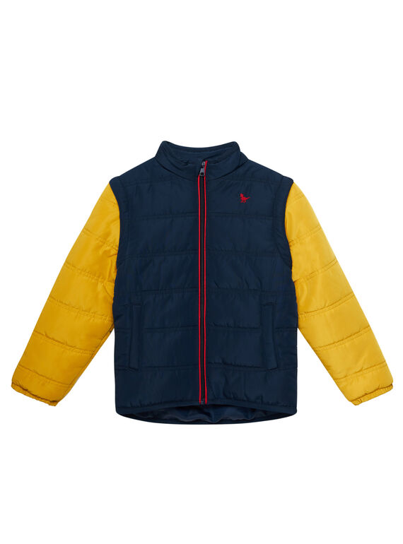 Leichte Daunenjacke für Jungen mit zweifarbigen abnehmbaren Ärmeln JOGRODOU / 20S902I3BLO705