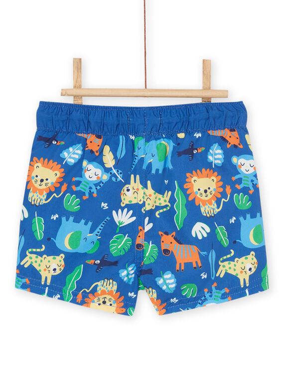 Blaue Badeshorts mit Tiermotiven RYUMER1 / 23SI10RDMAIA002