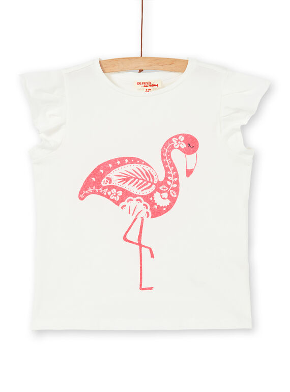 ecru und rosa T-Shirt LAJOTI3 / 21S90132D31001