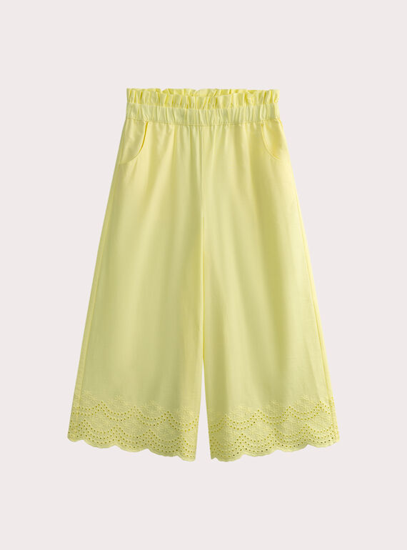 Light yellow PANTS WAMAPANT / 25S90161PANB115