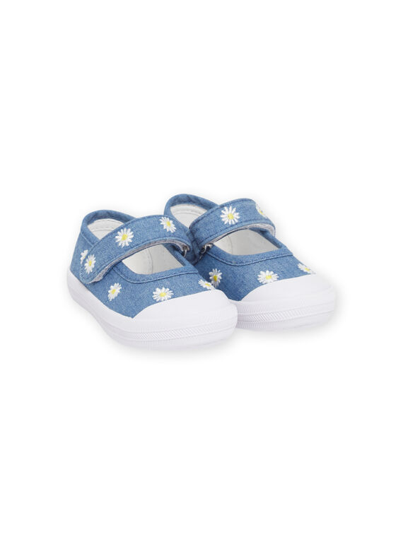 Baby Mädchen Denim bestickte Pumps NITOILDAISY / 22KK3792D17P269