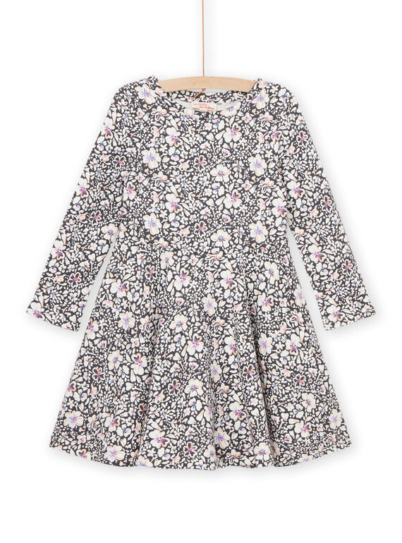 Langärmeliges Kleid mit Blumenmuster PAREROB3 / 22W901T1ROBJ901