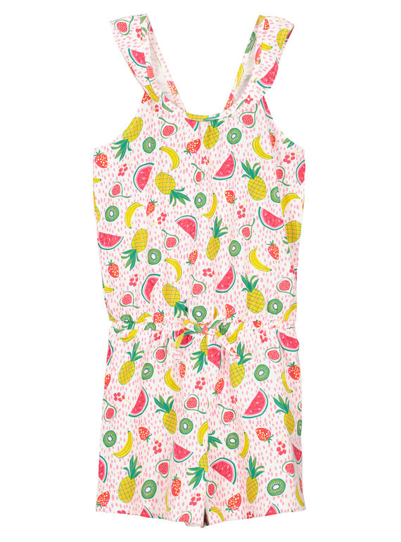 Kurzer Jumpsuit mit Print für Mädchen FAPLACOMB2 / 19S901P3CBL000