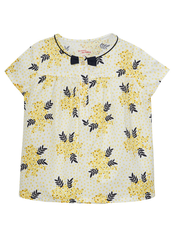 Kurzärmelige Bluse mit Blumendruck JASOCHEM / 20S90181CHE001