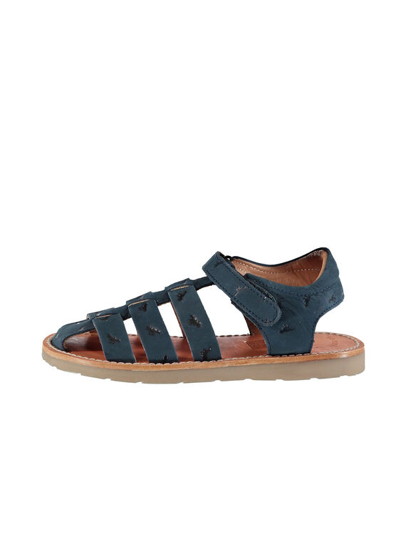 Sandalen aus Leder für draußen Jungen FGSANDINO1 / 19SK36C1D0E070