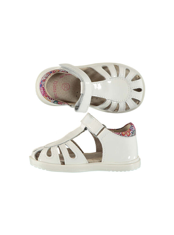 Sandalen aus Leder für draußen Babys Mädchen FBFSANDPIX2 / 19SK37D1D0E000