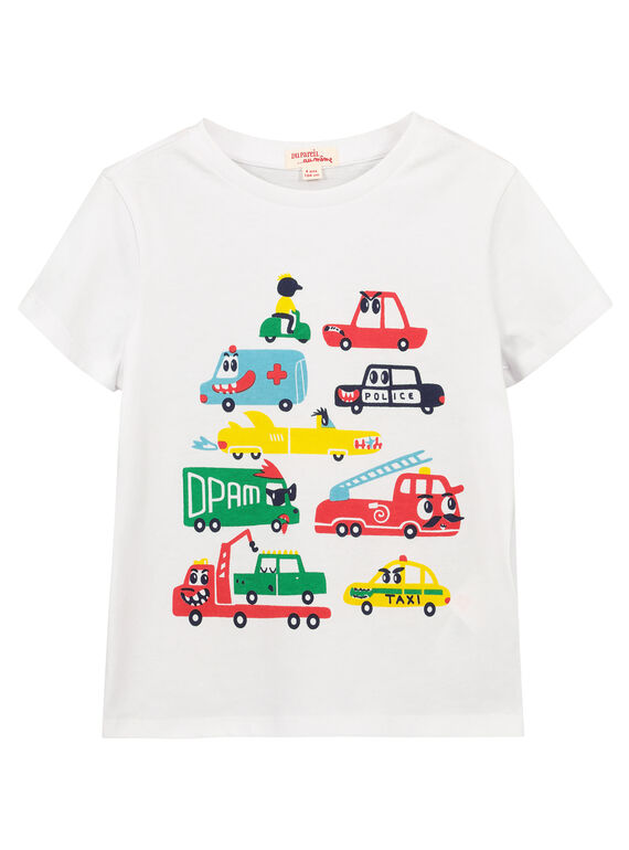 Schickes weißes T-Shirt für Jungen FOCOTI2 / 19S90282TMC000