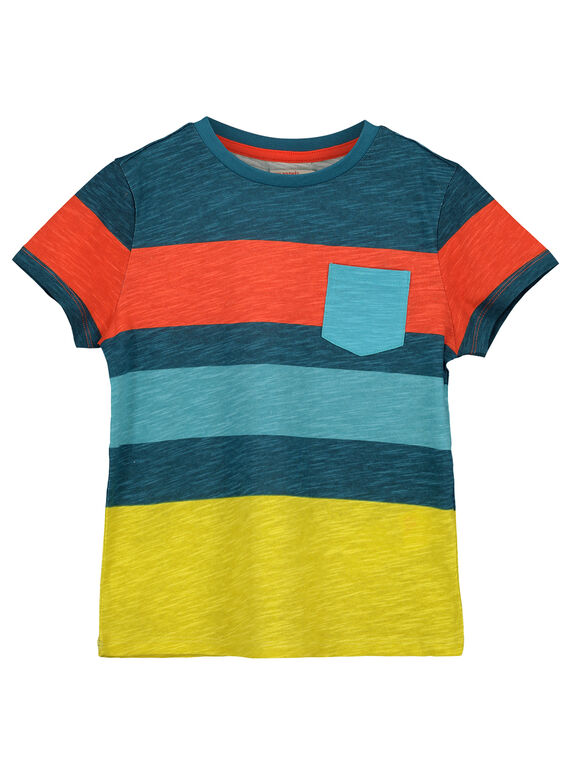 Gestreiftes T-Shirt für Jungen FOCUTI6 / 19S902N1TMC715