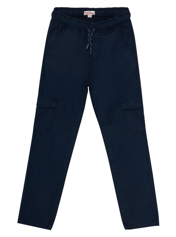 Elastische Umstandshose mit marineblauen Seitentaschen JOJOPAMAT1 / 20S90254D2B705