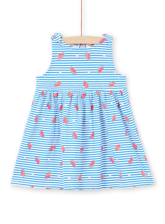 Weißes Baby Mädchen Kleid LIPLAROB1 / 21SG09T3ROB000