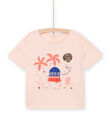 Kurzärmeliges Wendepailletten-T-Shirt für Kinder Mädchen NASANTI3 / 22S901S1TMC307