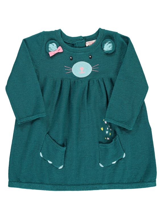 Baby girls' dress DIVEROB2 / 18WG0971ROB714