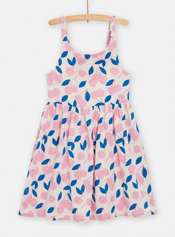 Kleid mit Kirschenprint für Mädchen in Rosa TAPLAROB1 / 24S901S2ROBD326