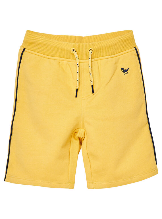 Gelbe Basic-Bermudas aus Molton für Jungen JOJOBER2 / 20S90254D25B116