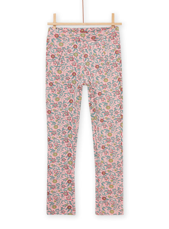 Gefütterte Moltonhose mit Blumenprint PARHUPANT / 22W901Q1PAN303