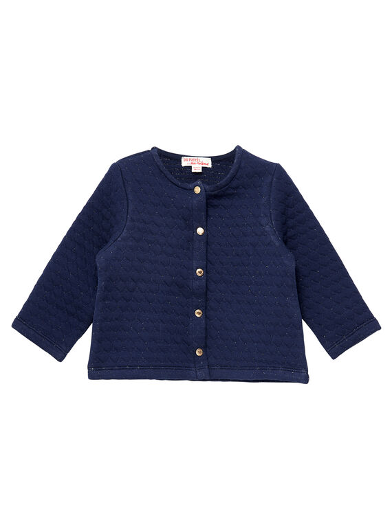 Rosa Baby-Strickjacke für Mädchen JIJOCAR3 / 20SG0953CAR070