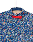 Blaues Hemd mit marineblauem Aufdruck ROBLESHIRT / 23S90231CHMC204